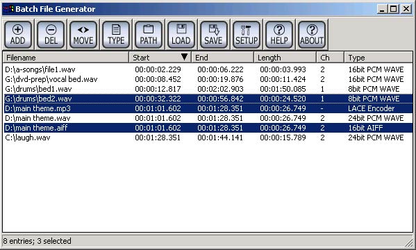 Batch File Generator Screenshot